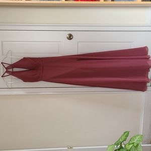 AZAZIE EVALLEEN, worn once, desert rose color, size 0, 5’5”